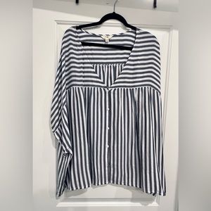 Adorable top; similar style to madewell top; plus size 4X